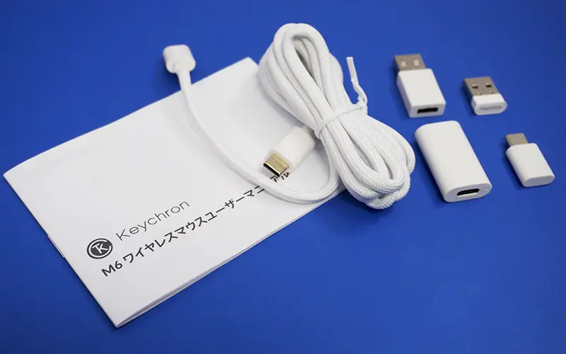 Keychron M6の付属品の写真