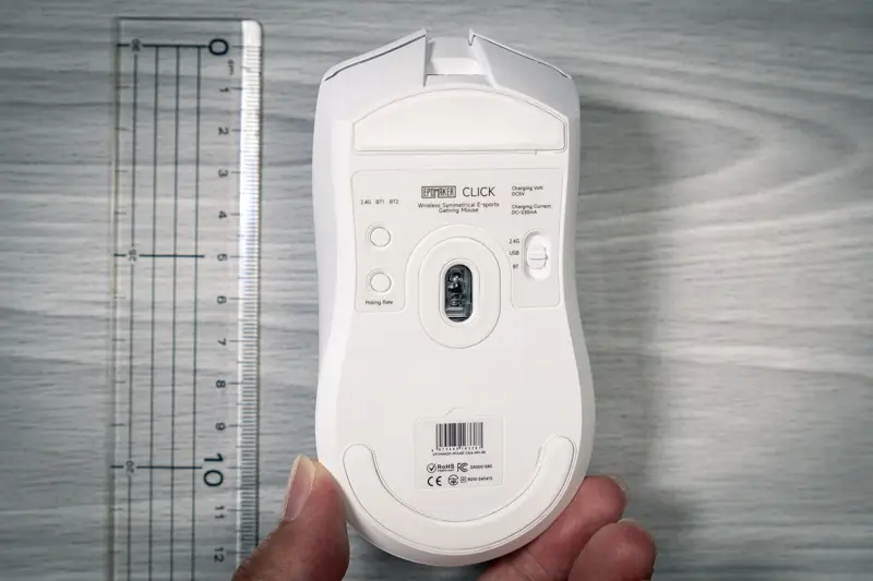 Epomaker Click Mouse本体裏面の写真