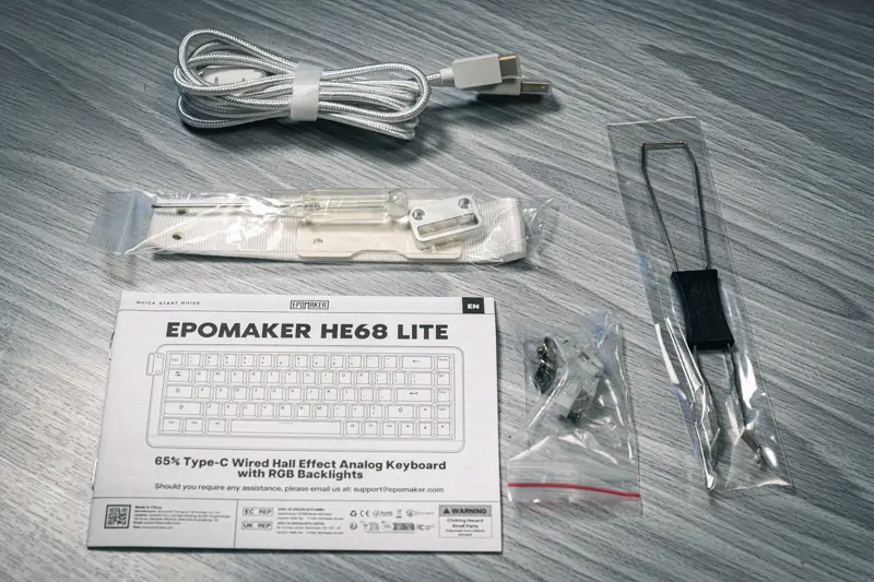 Epomaker HE68 Lite付属品の写真