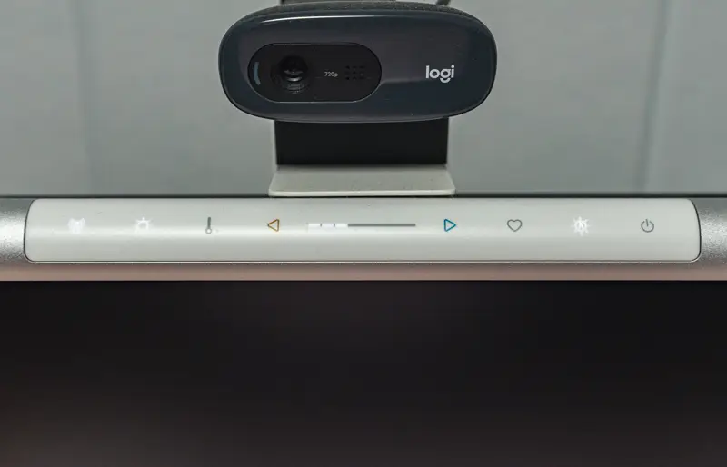 BenQ ScreenBar Proの操作部の拡大画像