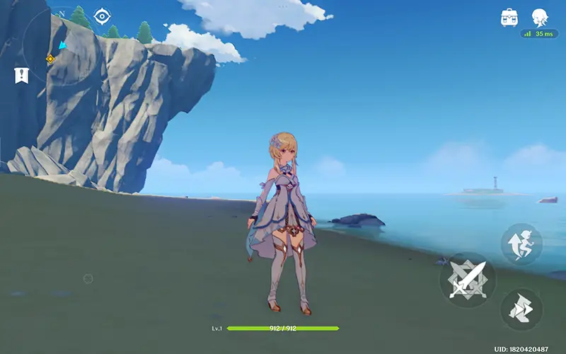 Redmi Pad 2 Proで原神をプレイしている画像