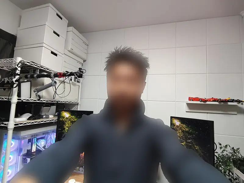 Redmi Pad 2 Proの淫カメラで自撮りした写真 顔全体が写っている